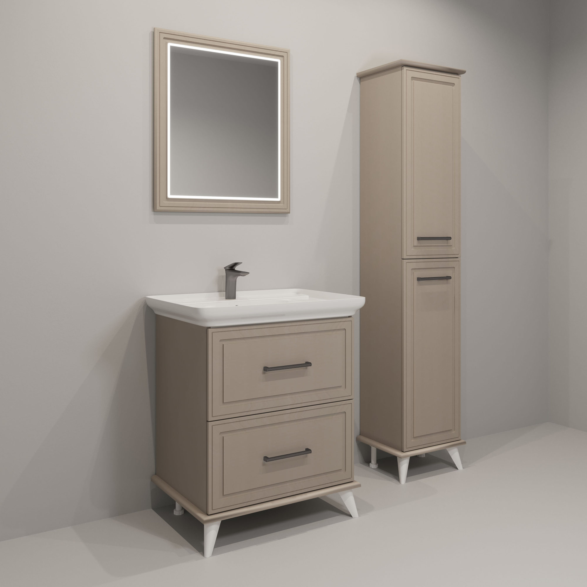 40 Пенал-шкаф «Michael 40» №2 универсальный, цвет мокка мусс