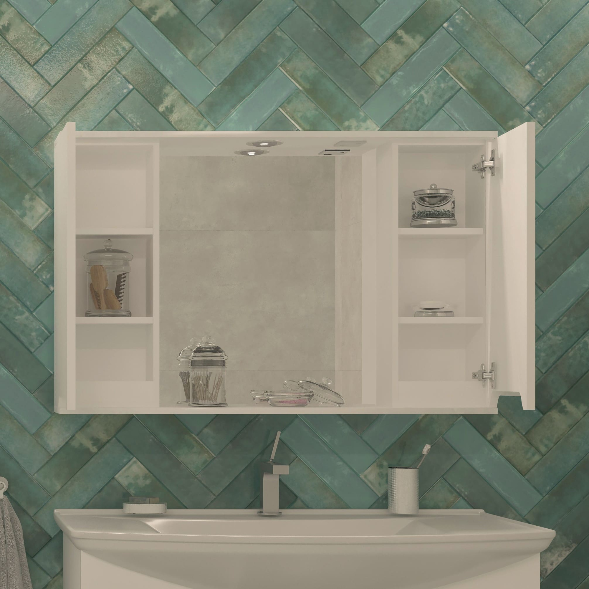 100 Зеркало-шкаф "Paola 100"