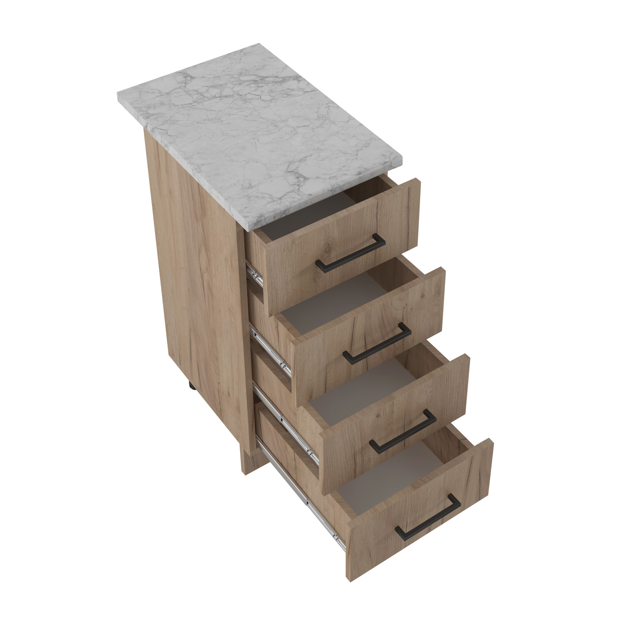 400 Стол рабочий/разделочный (4 ящика) - Дуб Бунратти (40*84*43)