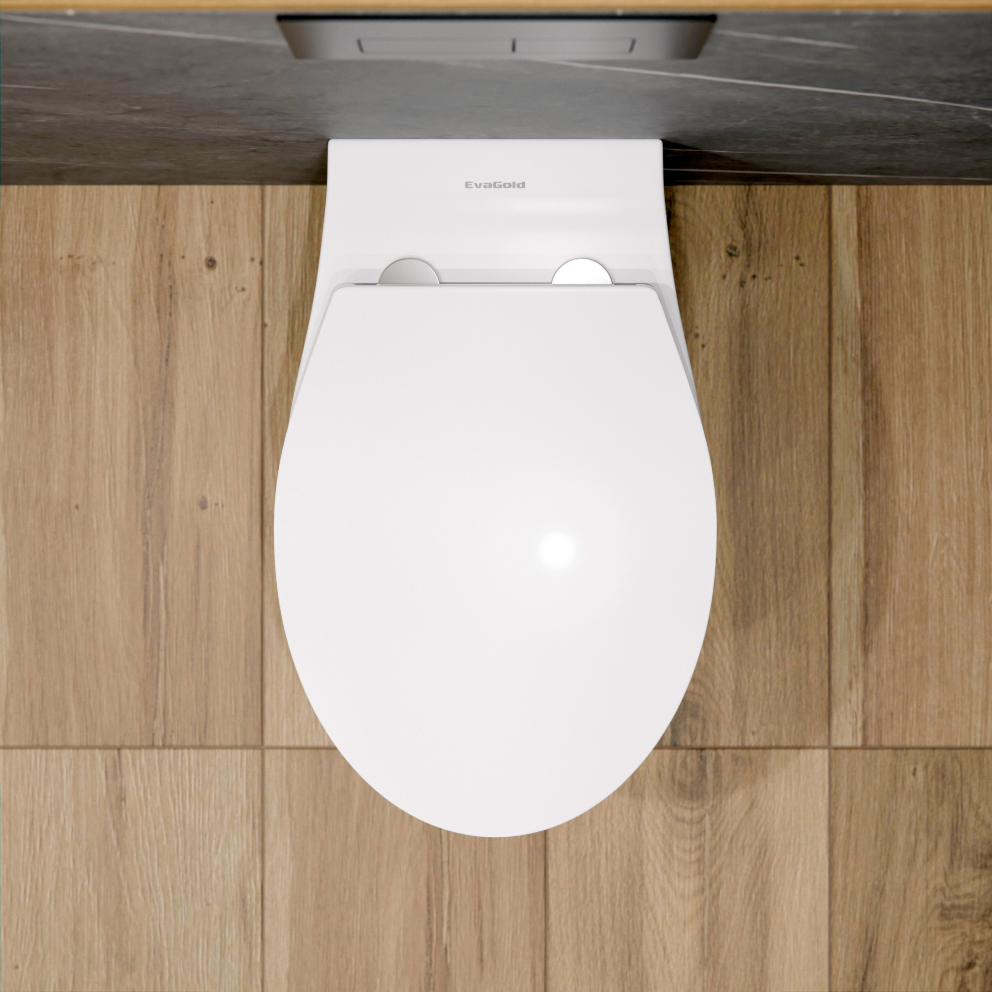 Унитаз подвесной K701 безободковый, сиденье тонкое ДП