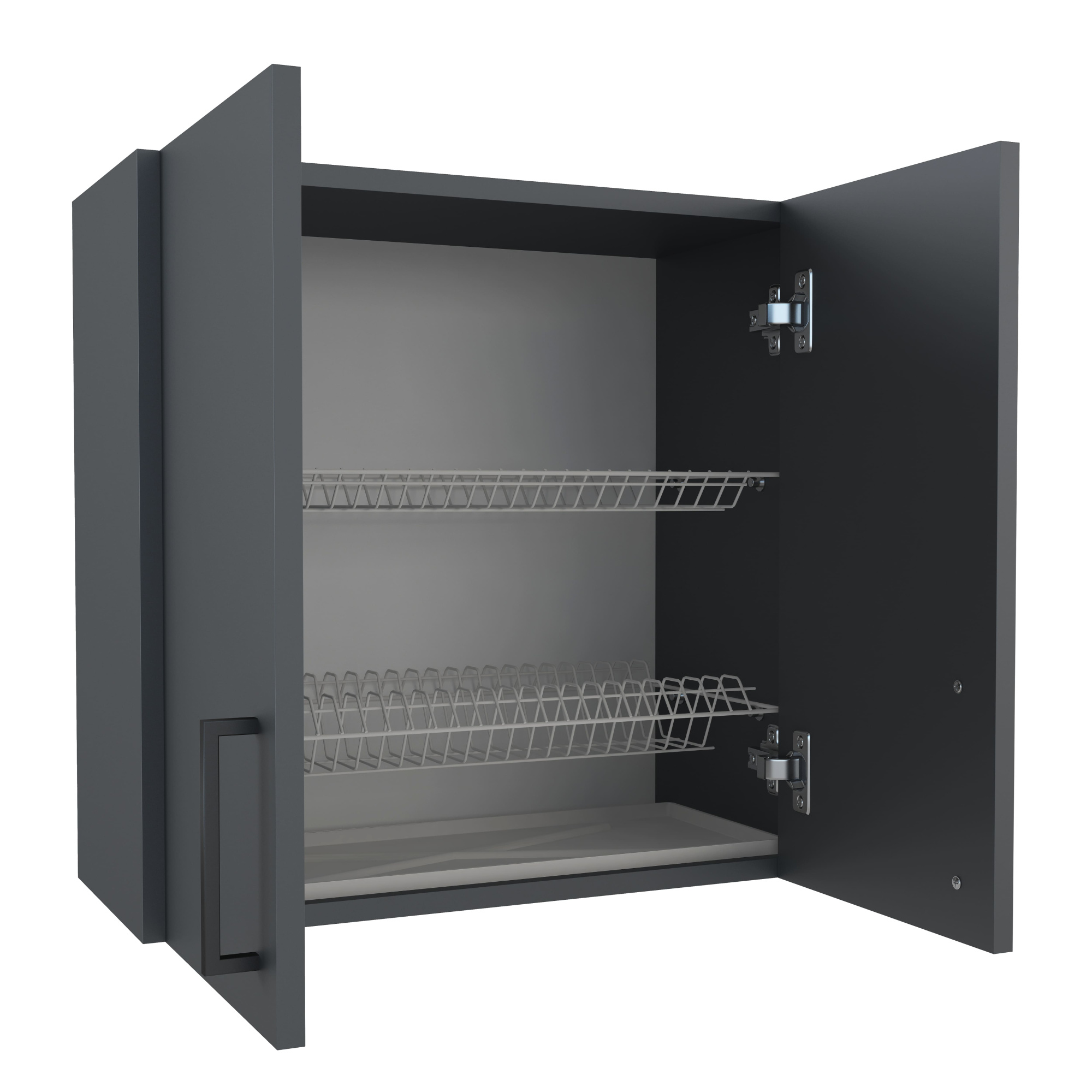 600 Шкаф навесной (для посуды) под сушку - Графит