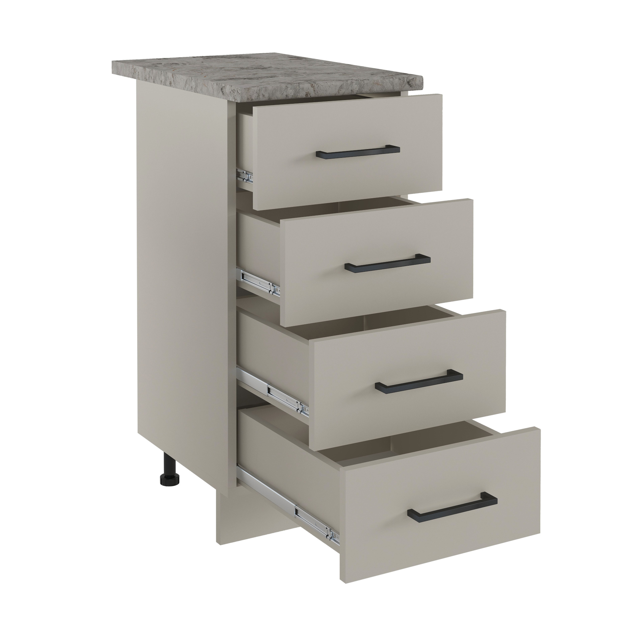 400 Стол рабочий/разделочный (4 ящика) - Кашемир (40*84*43)