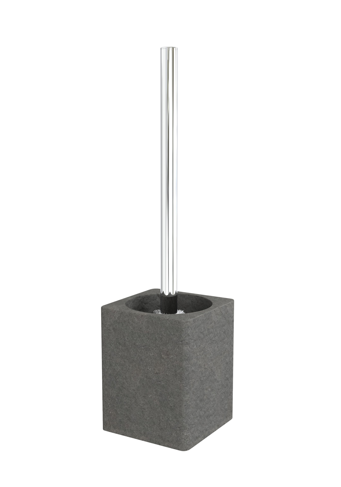 Ершик для унитаза, STONE, BLACK, полирезин