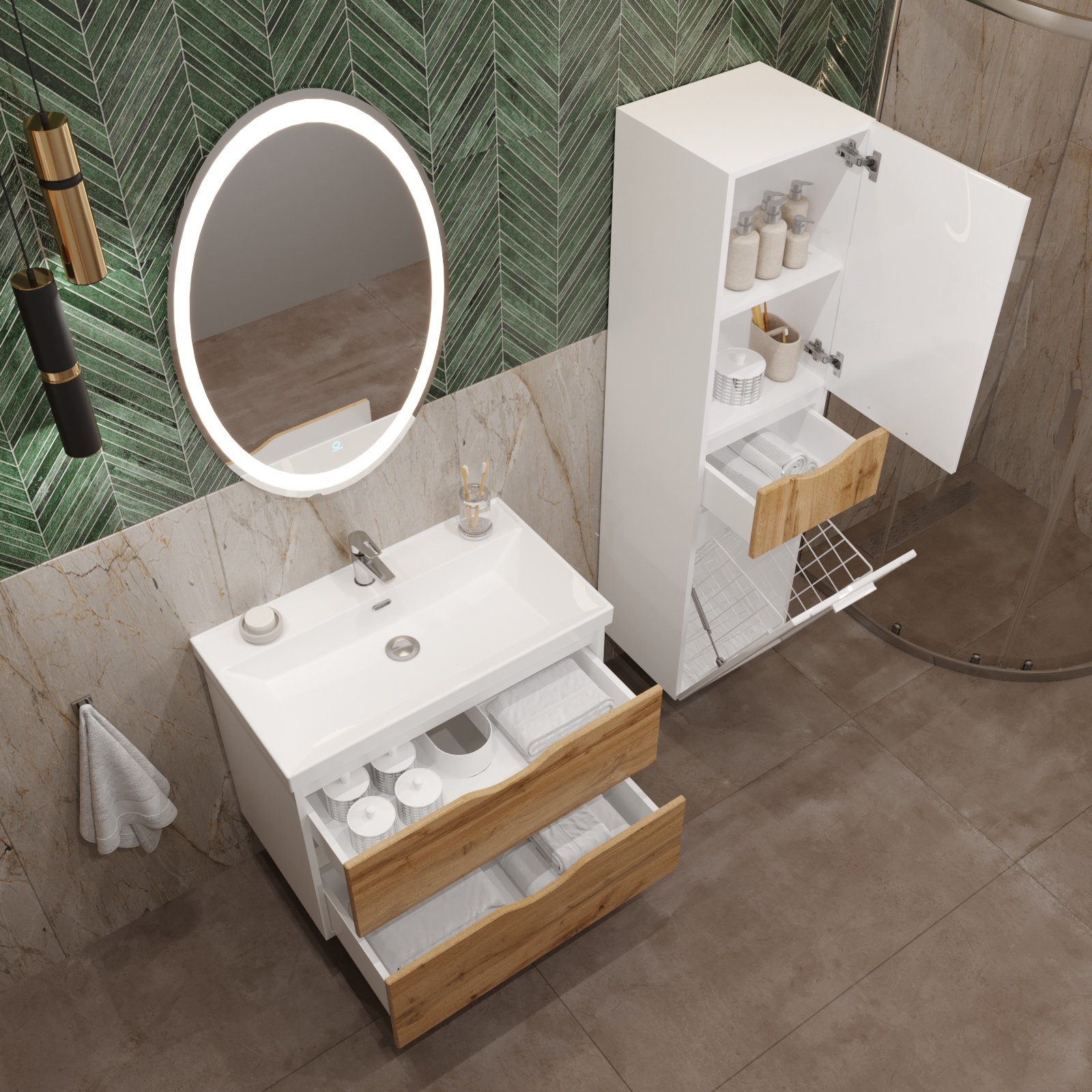 40 Пенал-шкаф подвесной Ингрид 40