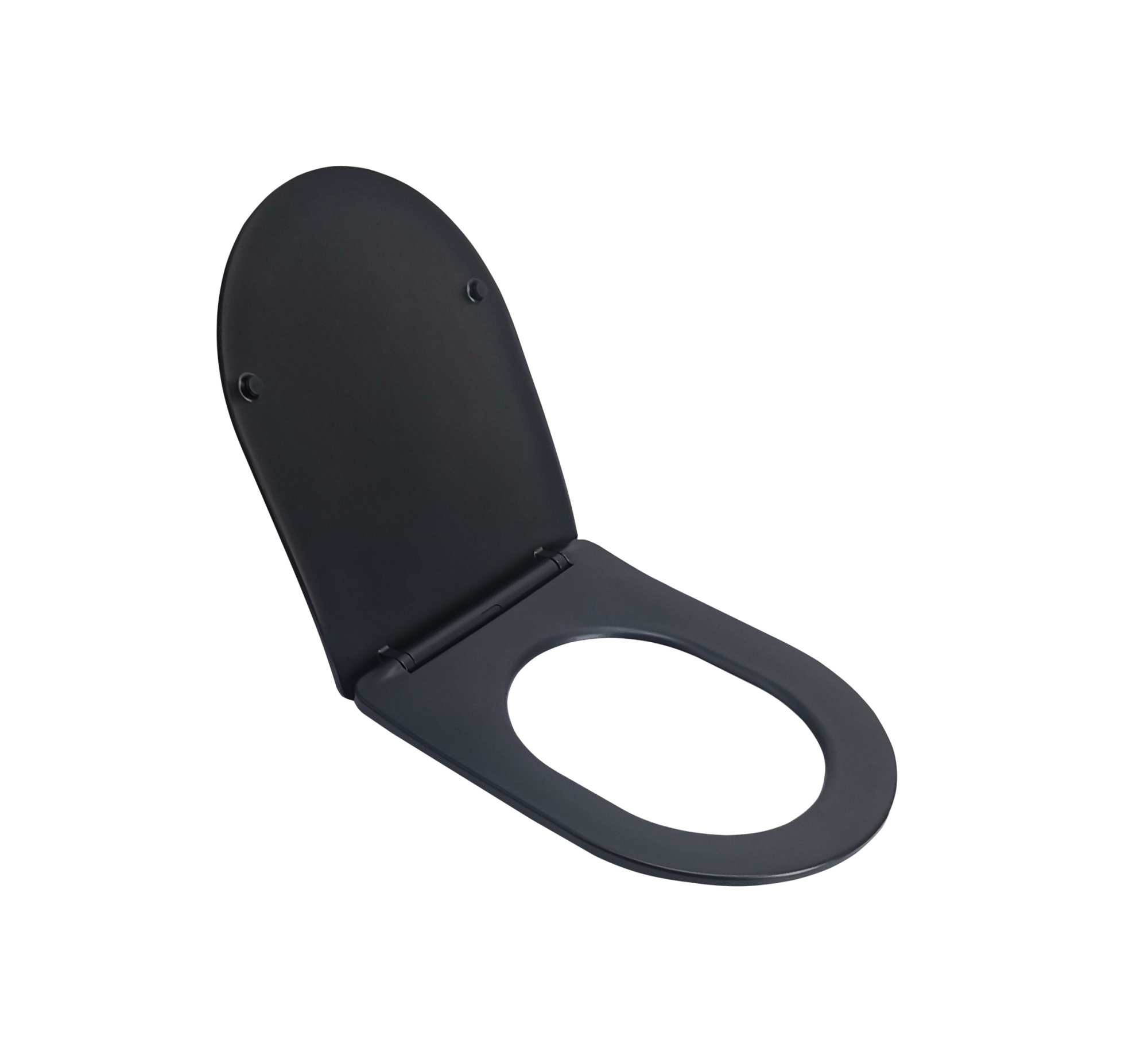 Сиденье ДП с доводчиком для унитаза K505BM, EG505Black-G, EG505Black-W