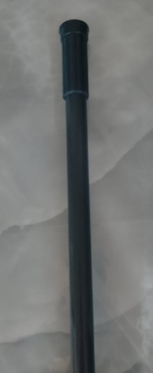 Карниз для ванной металлический 120-220 см, темно-серый