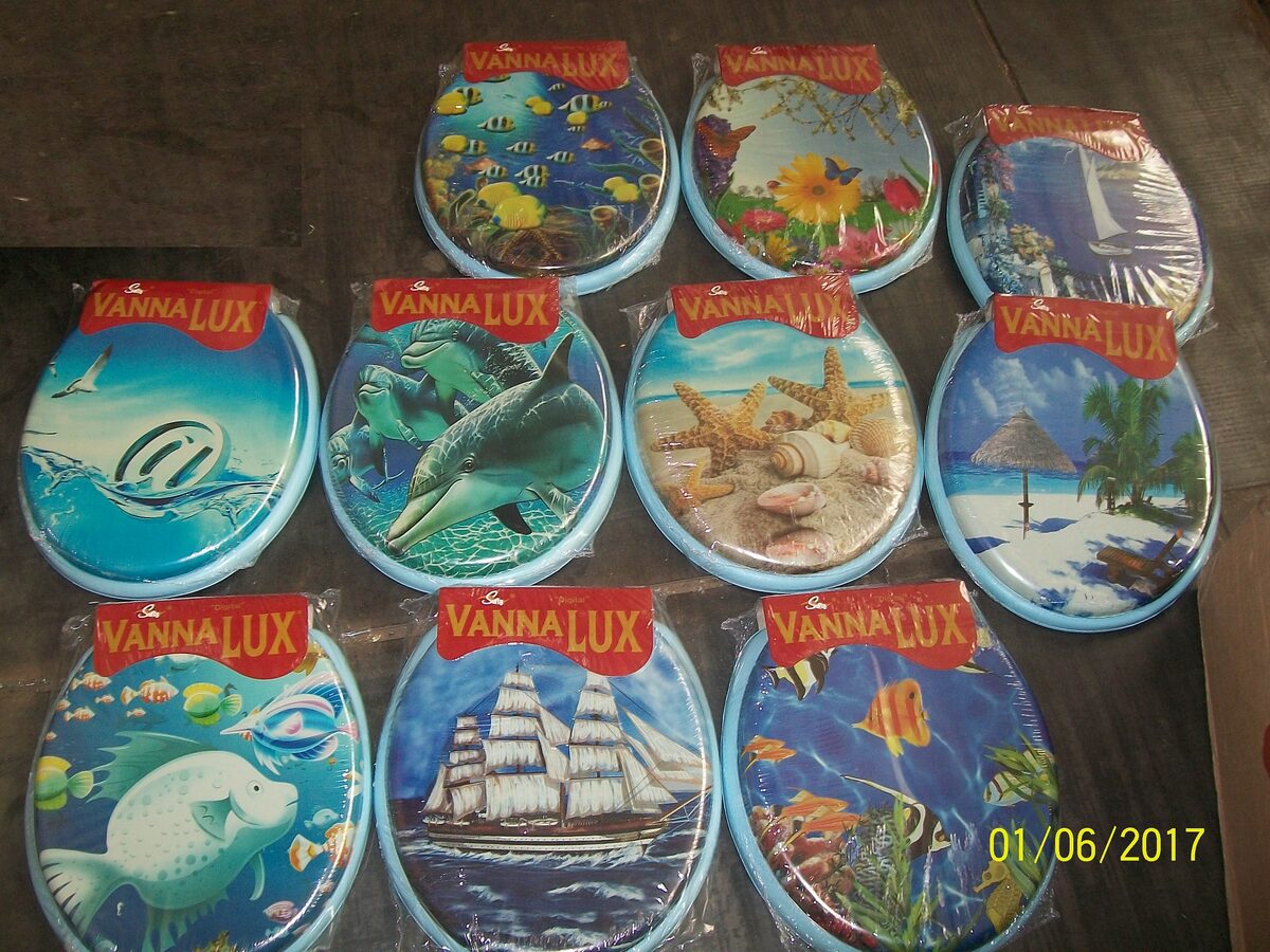 Мягкое сиденье для унитаза с рисунком розовое (17)