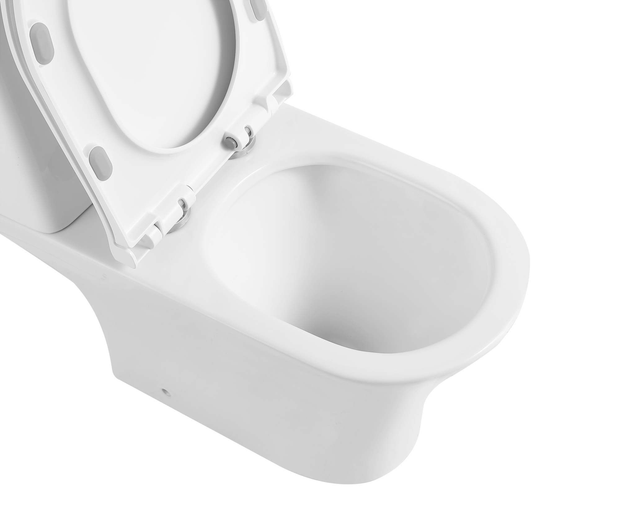 Унитаз-компакт EG306T безободковый круговой смыв, сиденье тонкое ДП, крепления, арматура, горизонтальный выпуск (T2334)