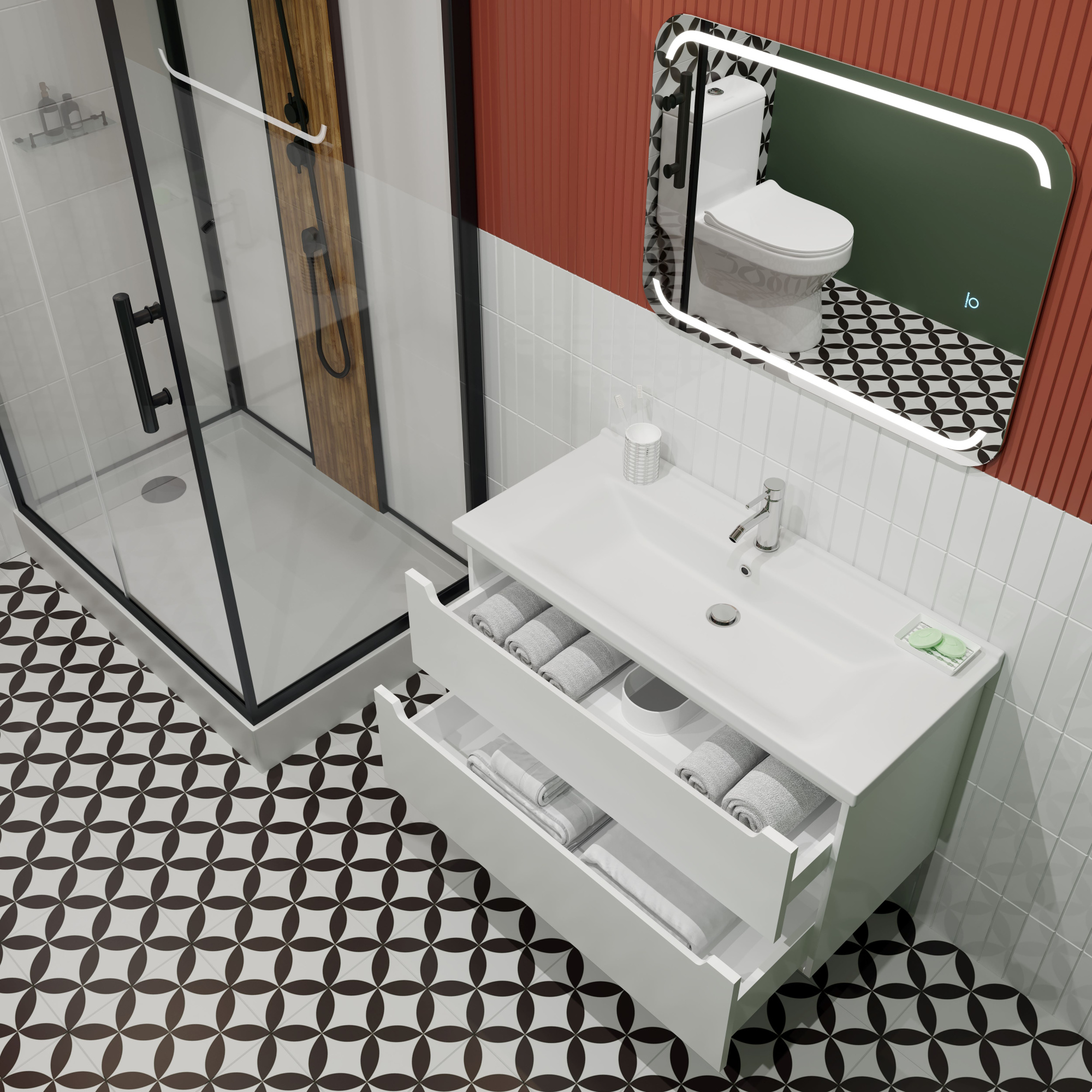 100 Подвесная тумба "Paola 100" №2 (ум. Миранда 100, Грэмми 1000, Line 1000)