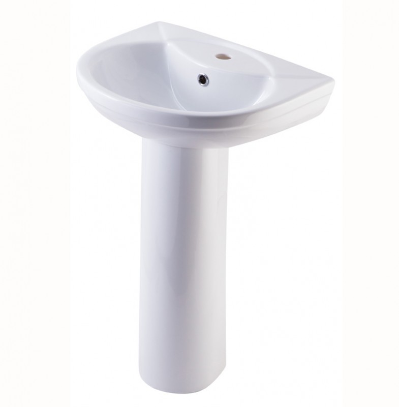 Умывальник "Комфорт" 510*415 (белый с от/под смеситель, под кронш. и пьедестал Киров) Киров