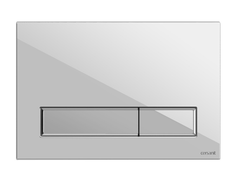 Кнопка: BLICK, стекло, белый глянцевый, универсальная, Сорт1, 