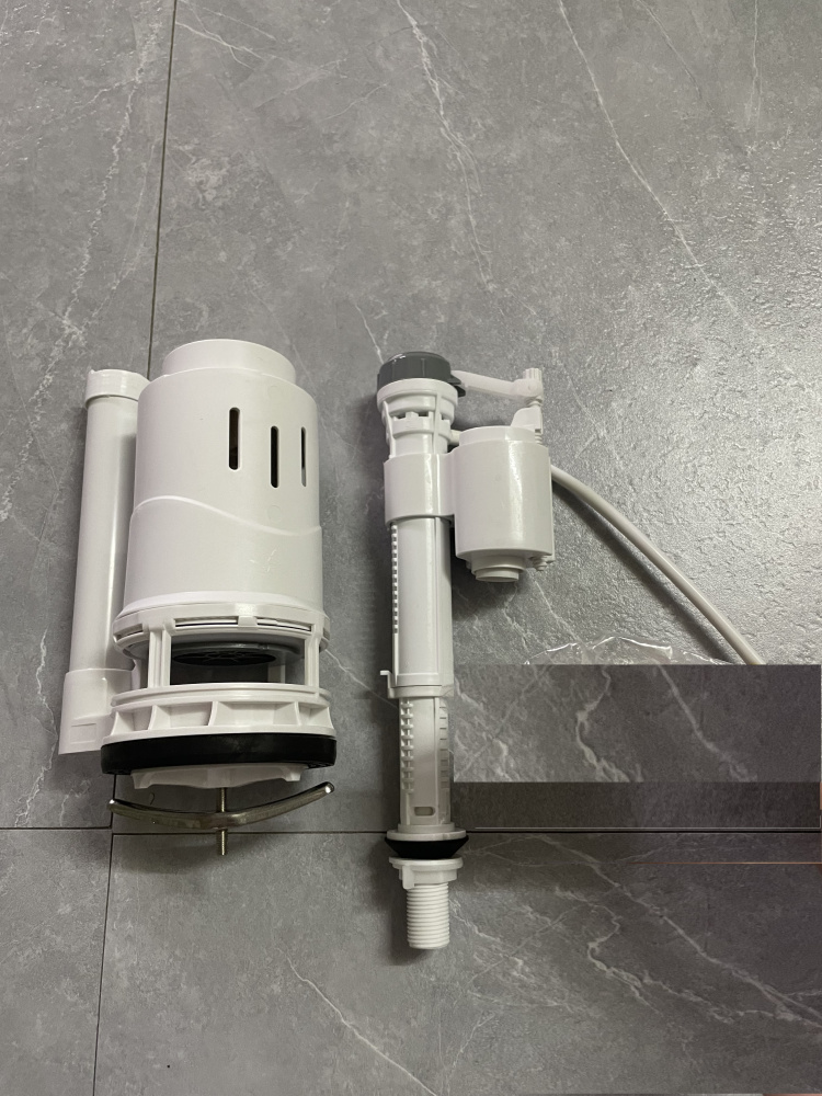 Арматура 2х кноп., ниж. подвод воды для унитаза-моноблока T1087- h=20,5