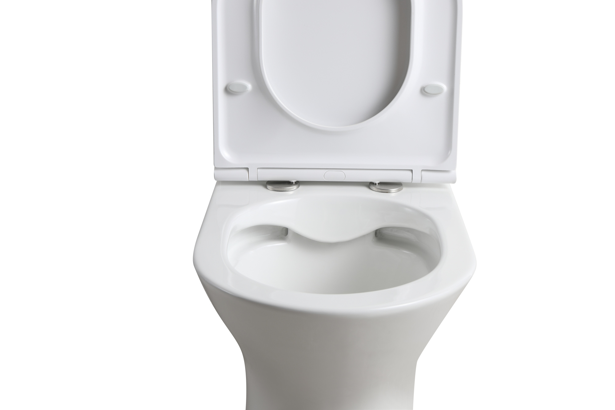 Унитаз-компакт EG302 безободковый, сиденье тонкое ДП, крепления, арматура, гориз. выпуск