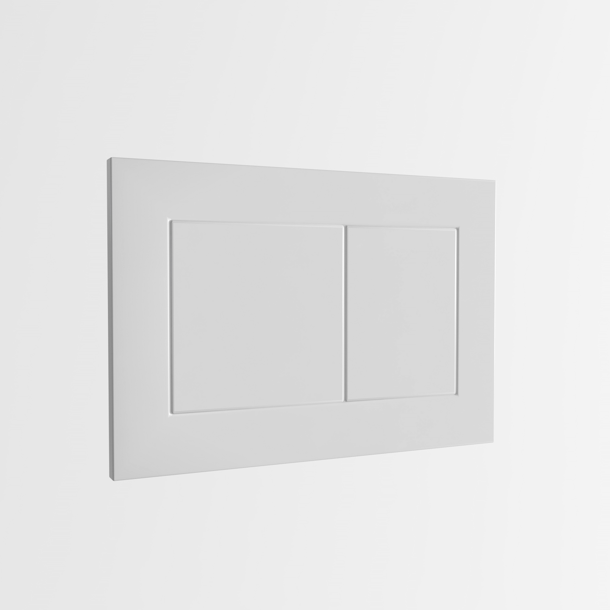 Кнопка смыва EvaGold 545-1 пластик квадрат белая глянец для инсталляции 545