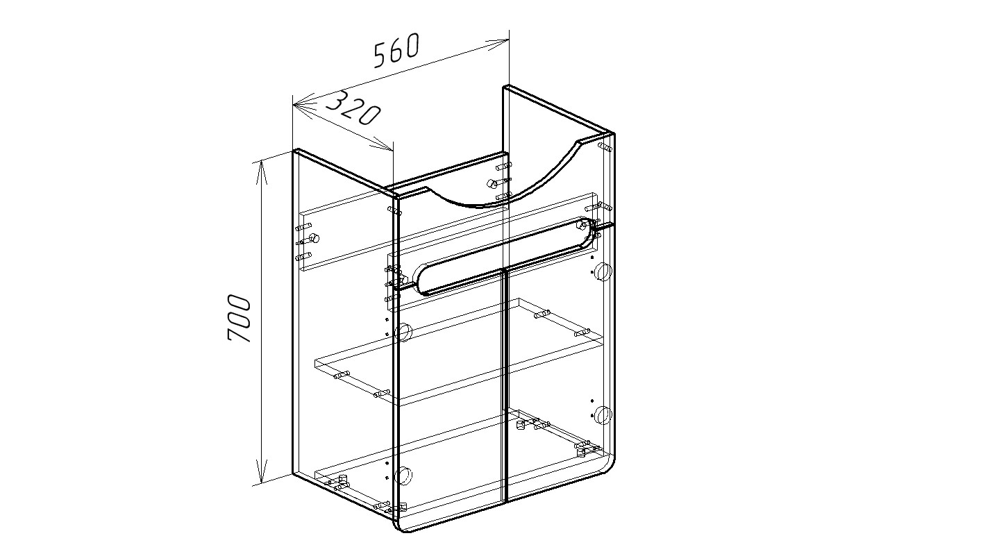 60 Тумба "Bamby" (ум. Селигер-60/Элегия), дуб тортуга