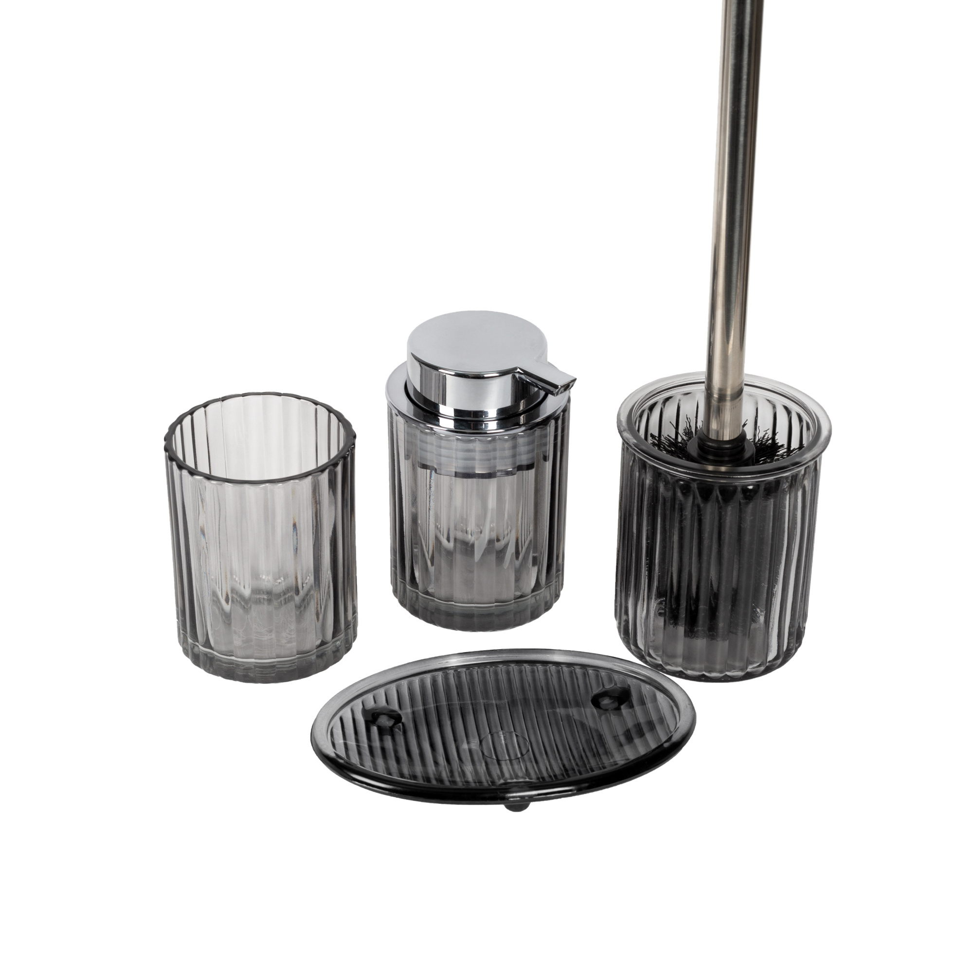 Мыльница настольная   SMOKY  TOPAZ, стекло