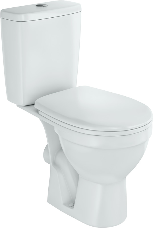 Унитаз-компакт "Рим" белый Киров, универсальный выпуск, сид. микролифт, армат. 3/6