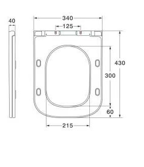 Сиденье ДП с доводчиком для унитаза EG416, EG417T, EG418, EG423T, EG141T