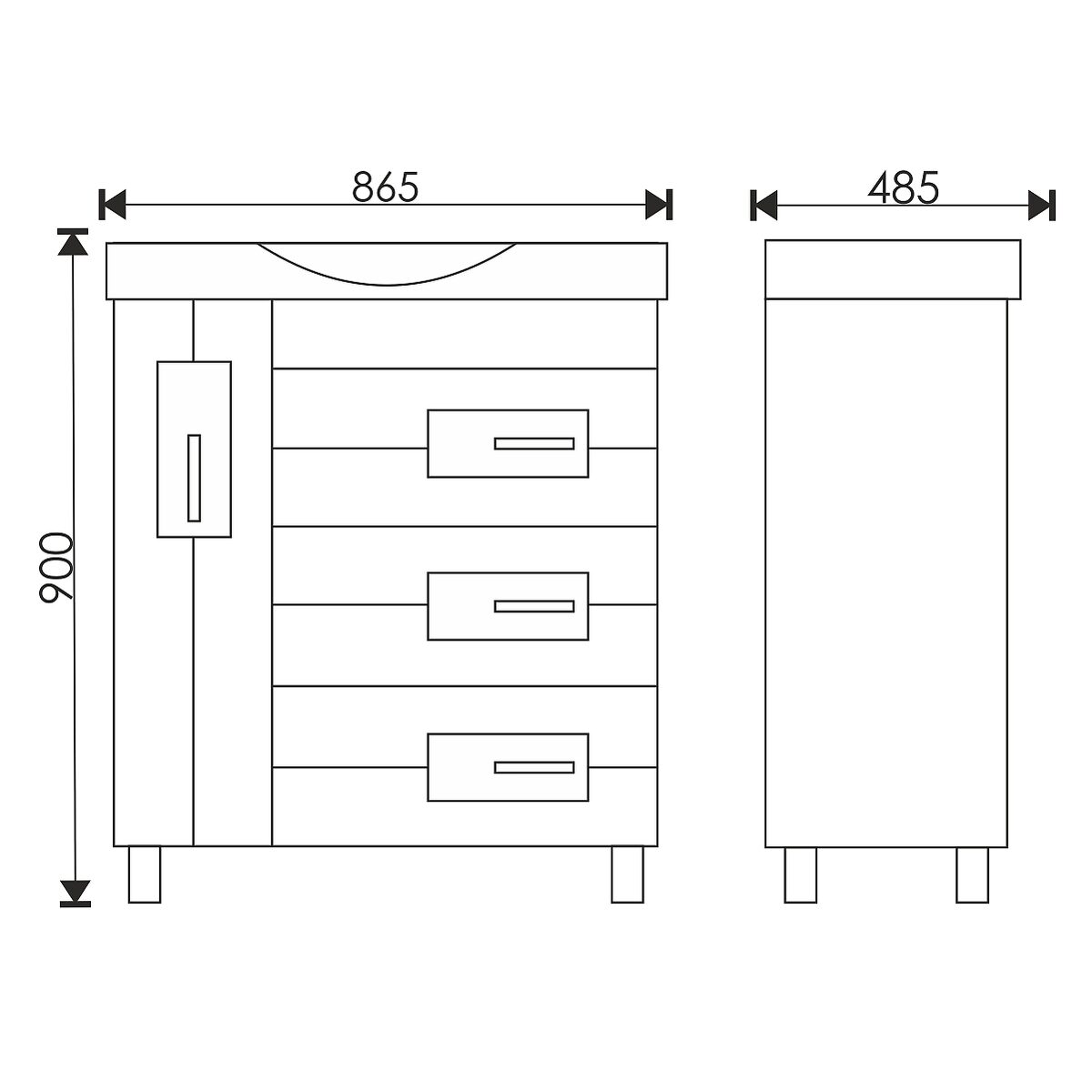 85 Тумба "Alegra 85"  (ум. Элвис 85)