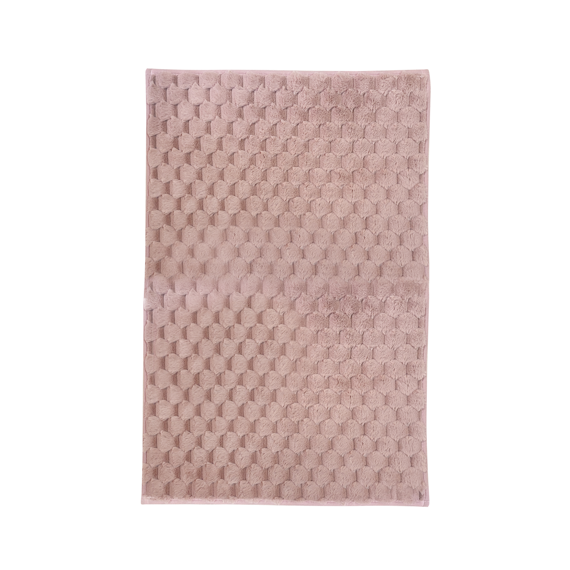 Коврик для ванной комнаты,  50*80 см, HONEY пудровый