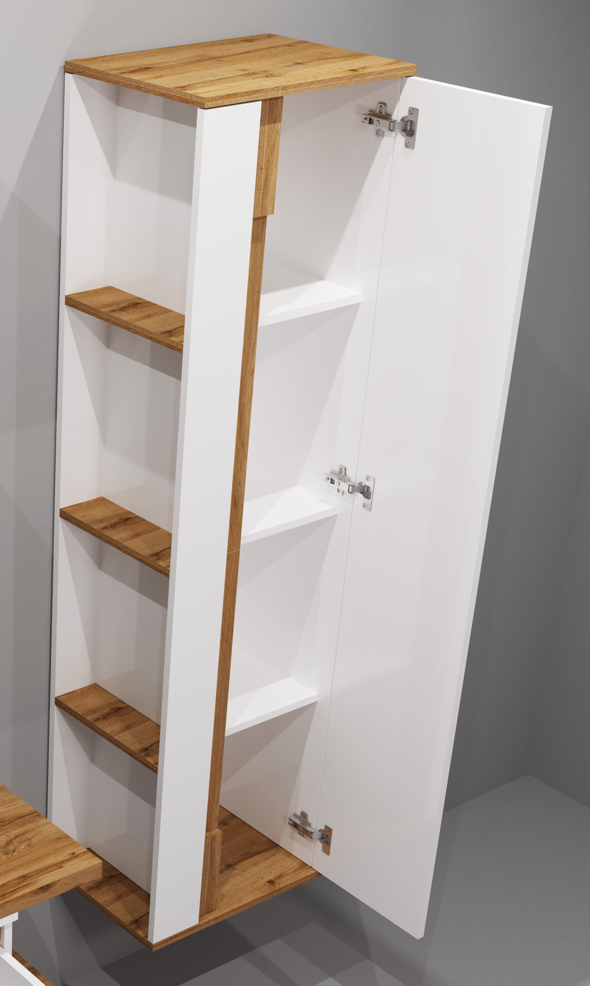 45 Подвесной пенал-шкаф "Forest 45" универсальный Pur-клей