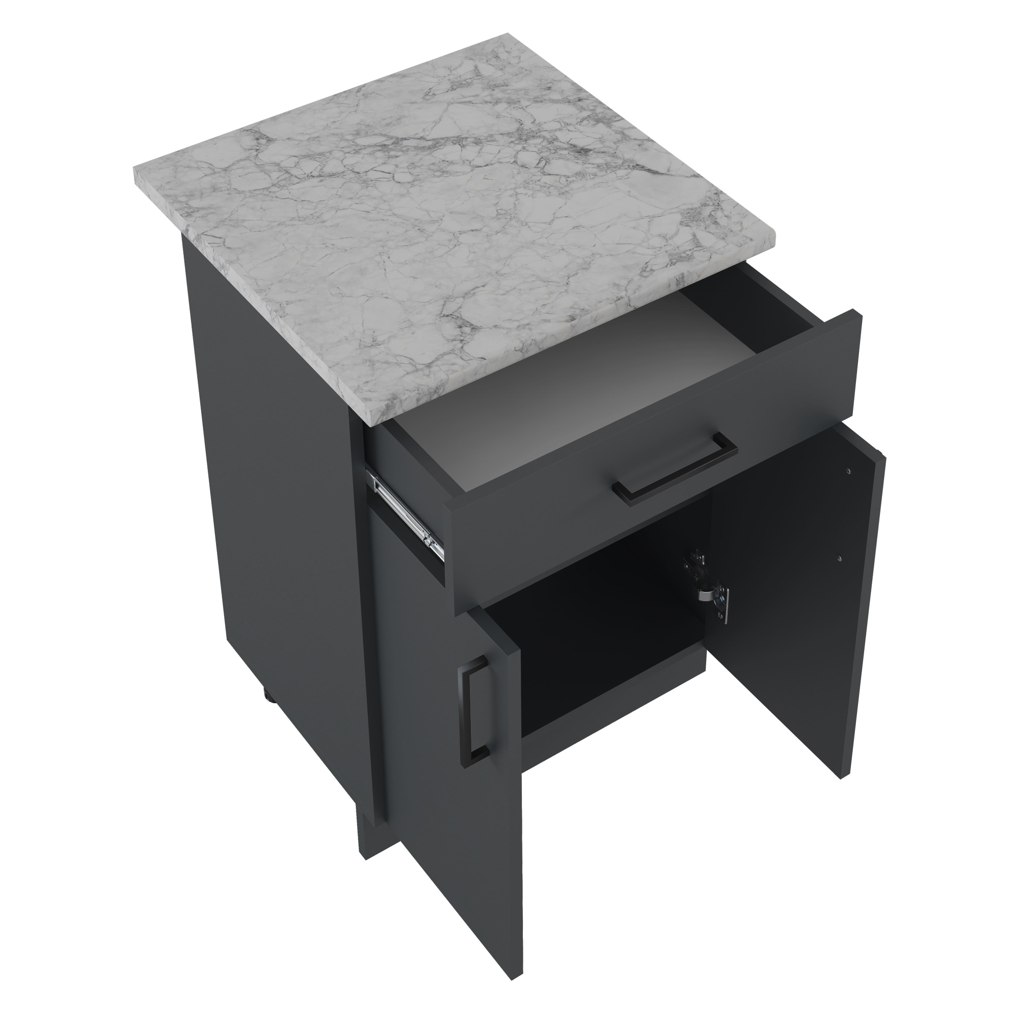 600 Стол рабочий/разделочный (1 ящик) - Графит (60*84*43)