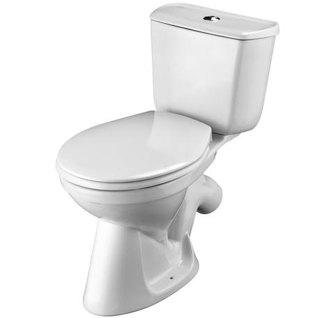 Унитаз-компакт "Бриз" (стандарт: 2-х реж., дюро, метал крепеж, н/п) 