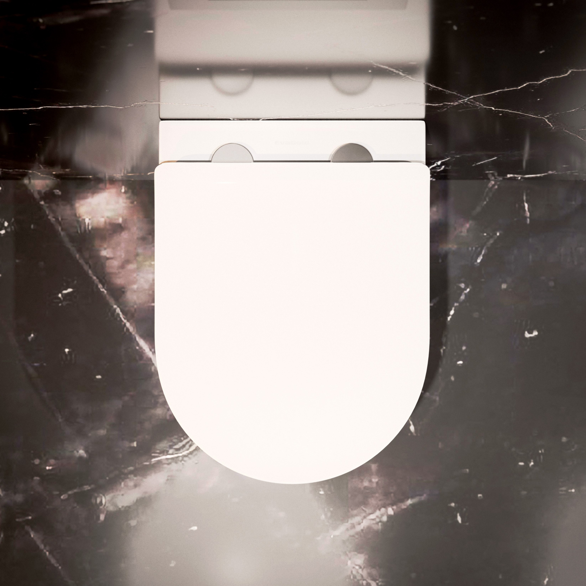 Унитаз подвесной K703 безободковый, сиденье тонкое ДП, крепления