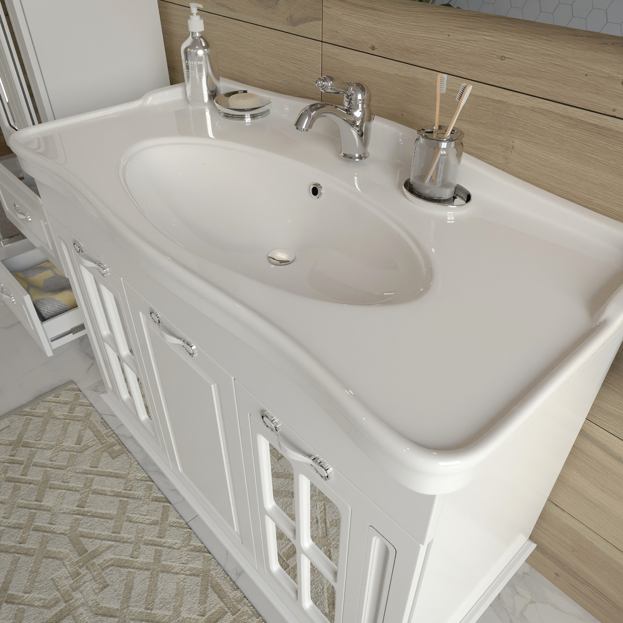 100 Тумба "Giovanni 100 "T" (ум. Модерн 105) с сифоном