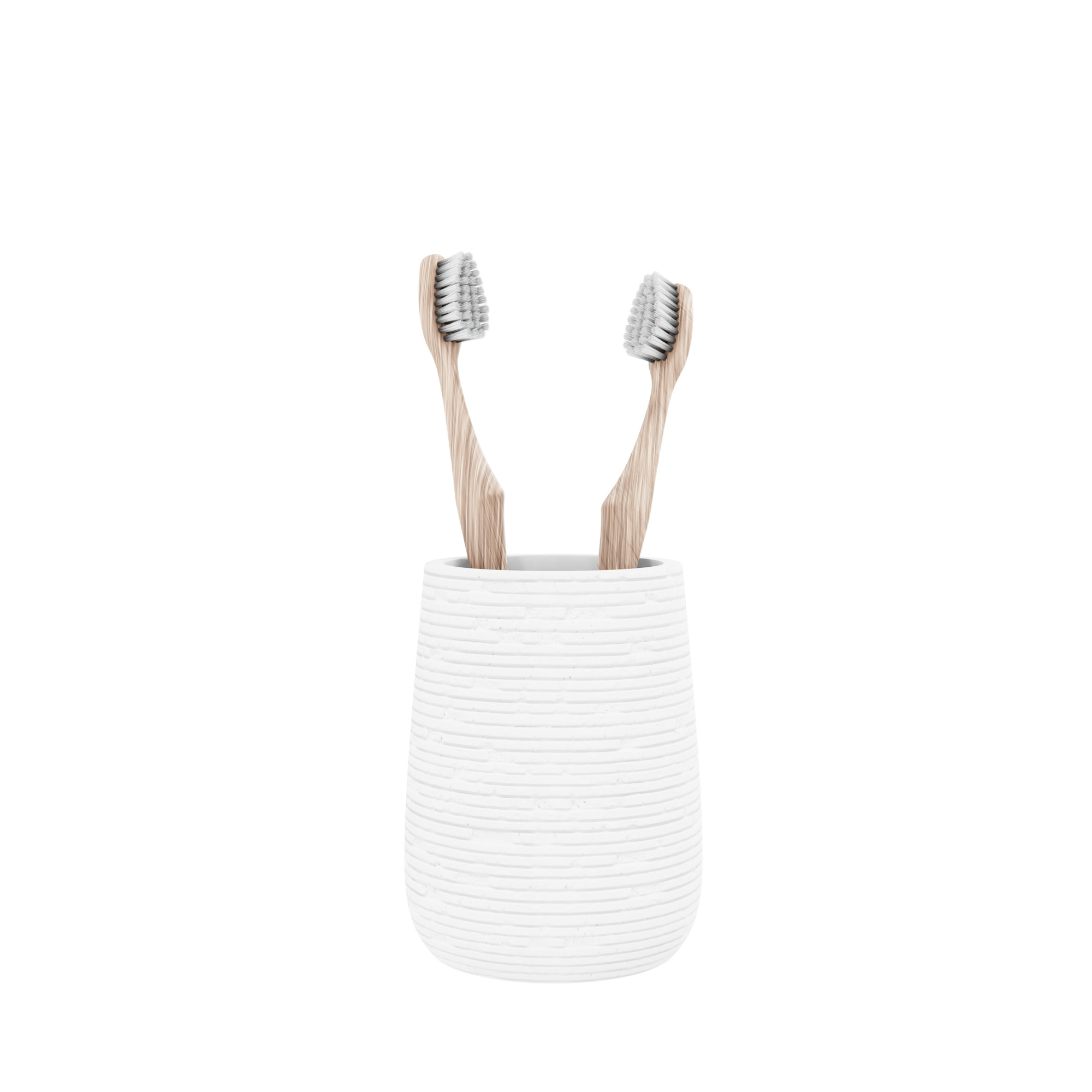 Стакан настольный,  BRICKS, WHITE, полирезин