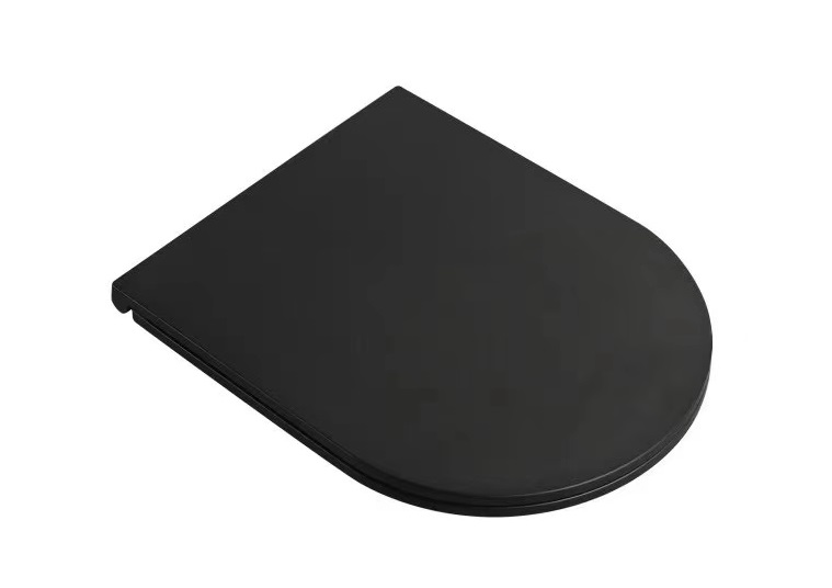 Сиденье ДП с доводчиком для унитаза 2801BM черное