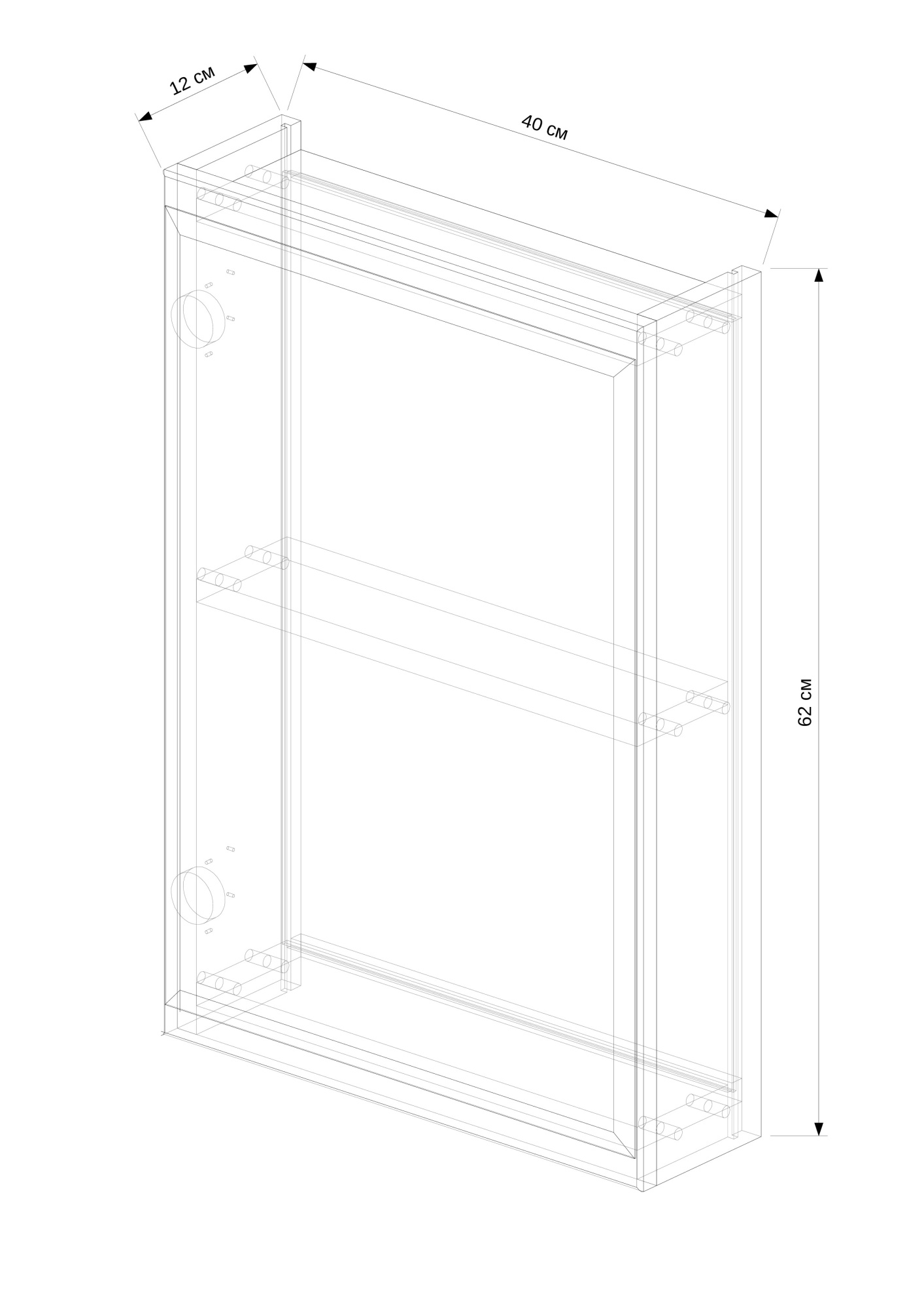 40 Зеркало-шкаф "Cleo 40"