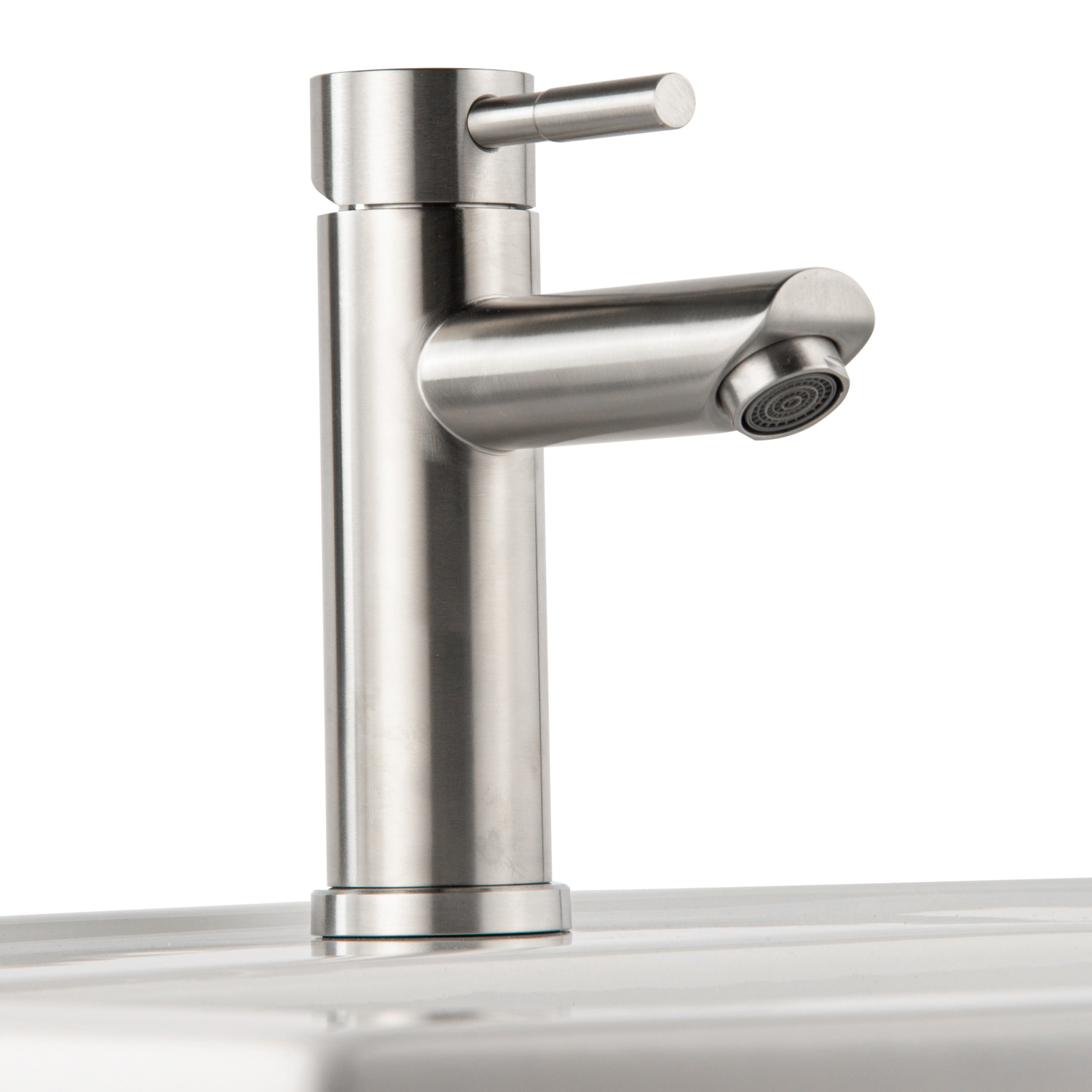 Смеситель для раковины Монтес, нержавеющая сталь, EvaGold