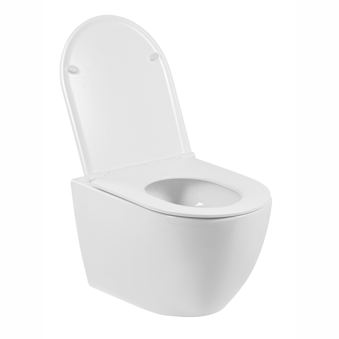 Унитаз подвесной K709T с круговым смывом безободковый, сиденье тонкое ДП, крепления