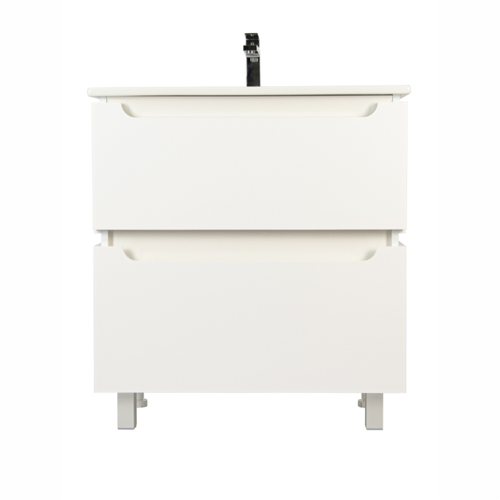 75 Тумба "Веста 75" (ум. Оскар 750), цвет белый глянец, Pur-клей