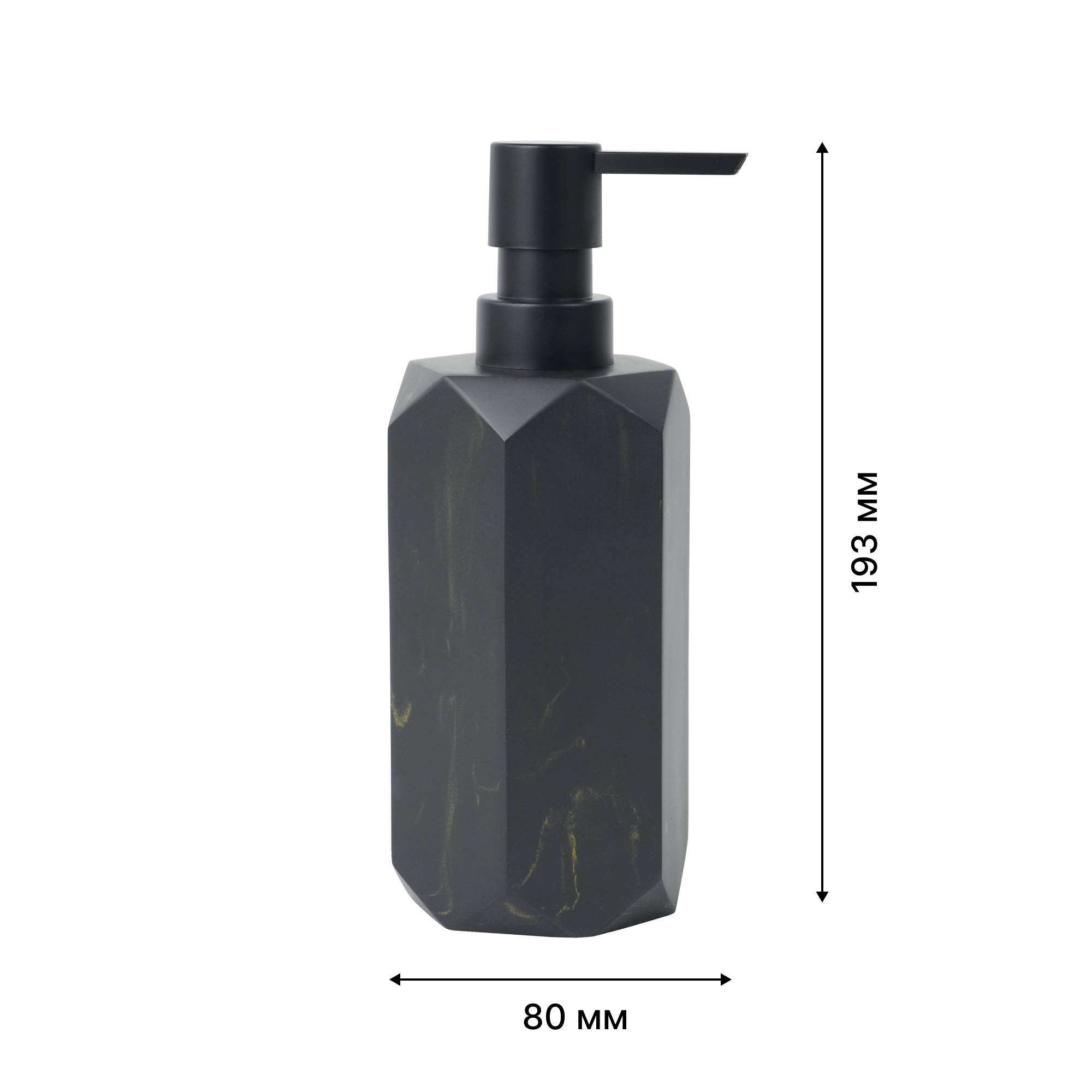 Дозатор настольный,  ANTHRACITE, полирезин