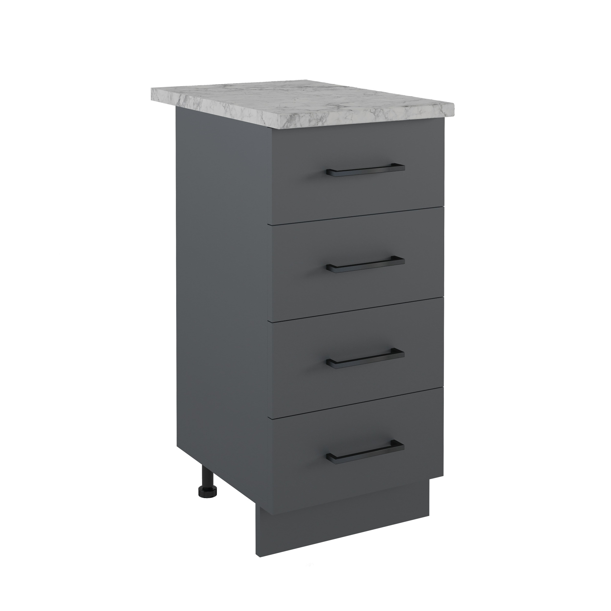 400 Стол рабочий/разделочный (4 ящика) - Графит (40*84*43)