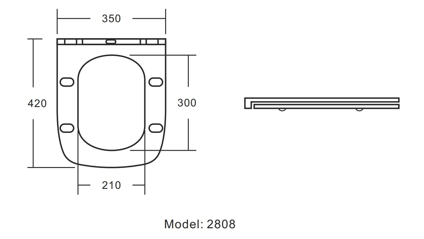 Сиденье ДП с доводчиком для унитаза A2808