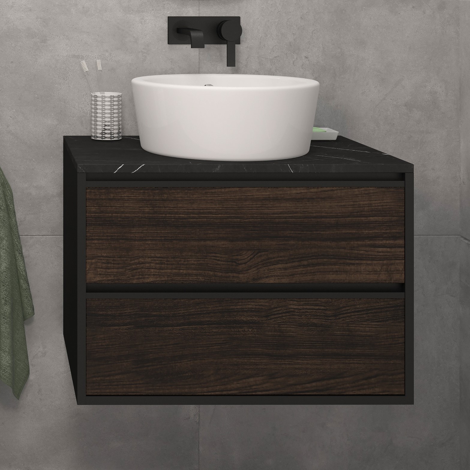 70 Подвесная тумба "Richard 70"(ум. А433 BM /А433 WGM) Pur-клей