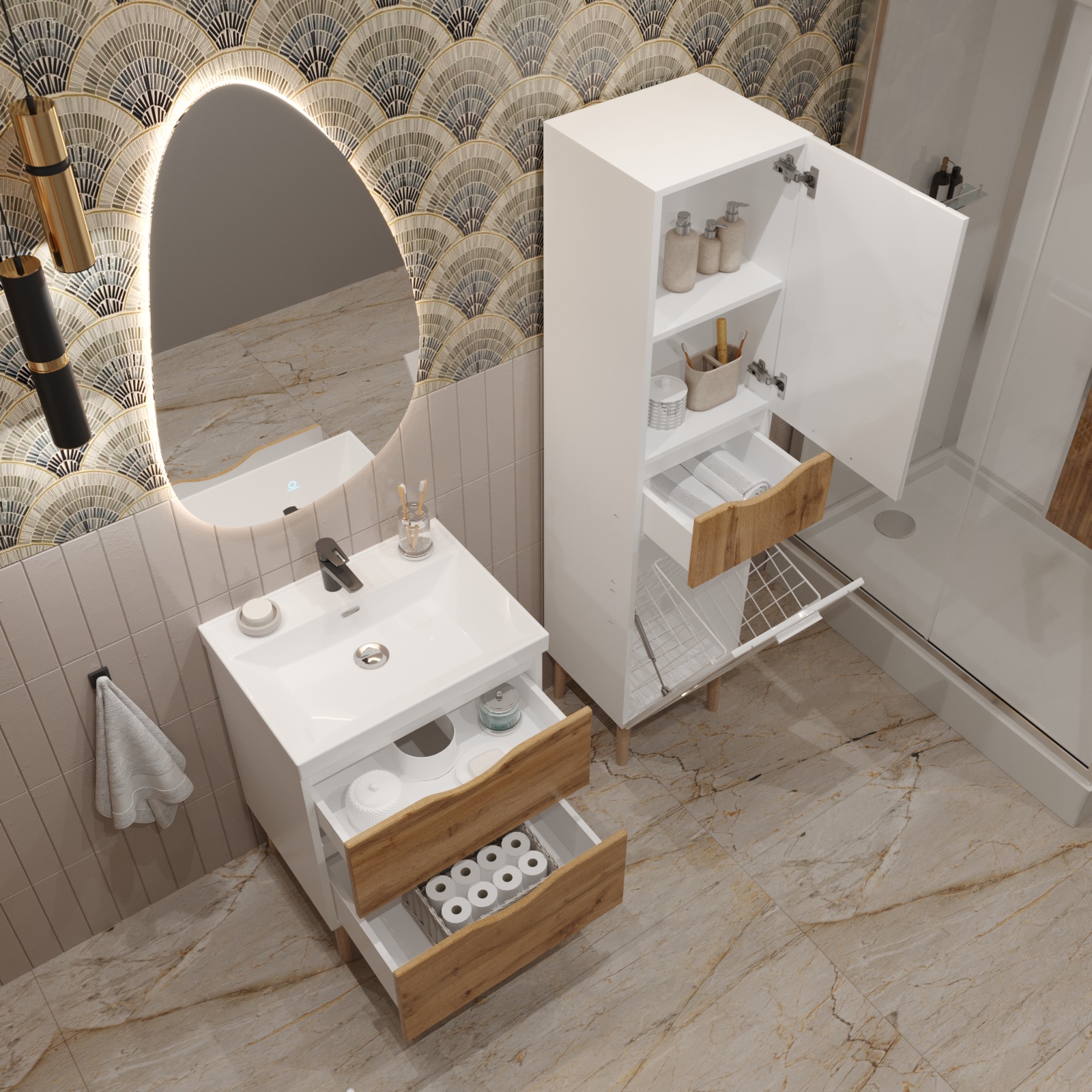 80 Тумба «Ингрид 80» (ум. Line 80, Como 80, Миранда 80)