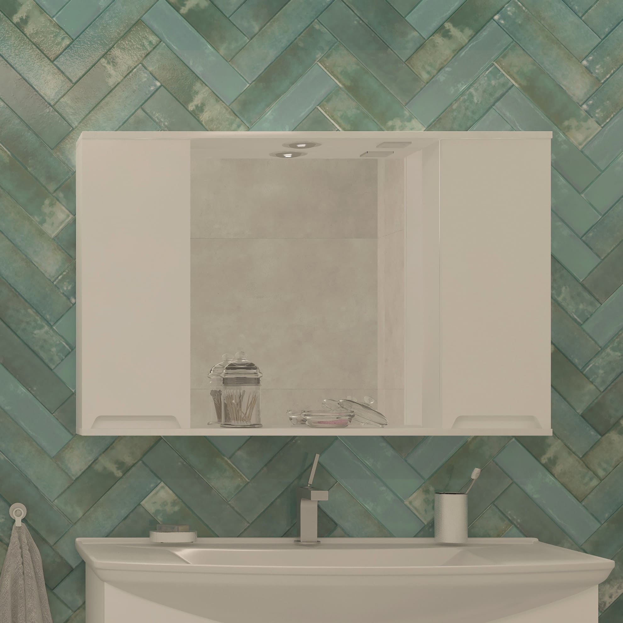 100 Зеркало-шкаф "Паола 100"