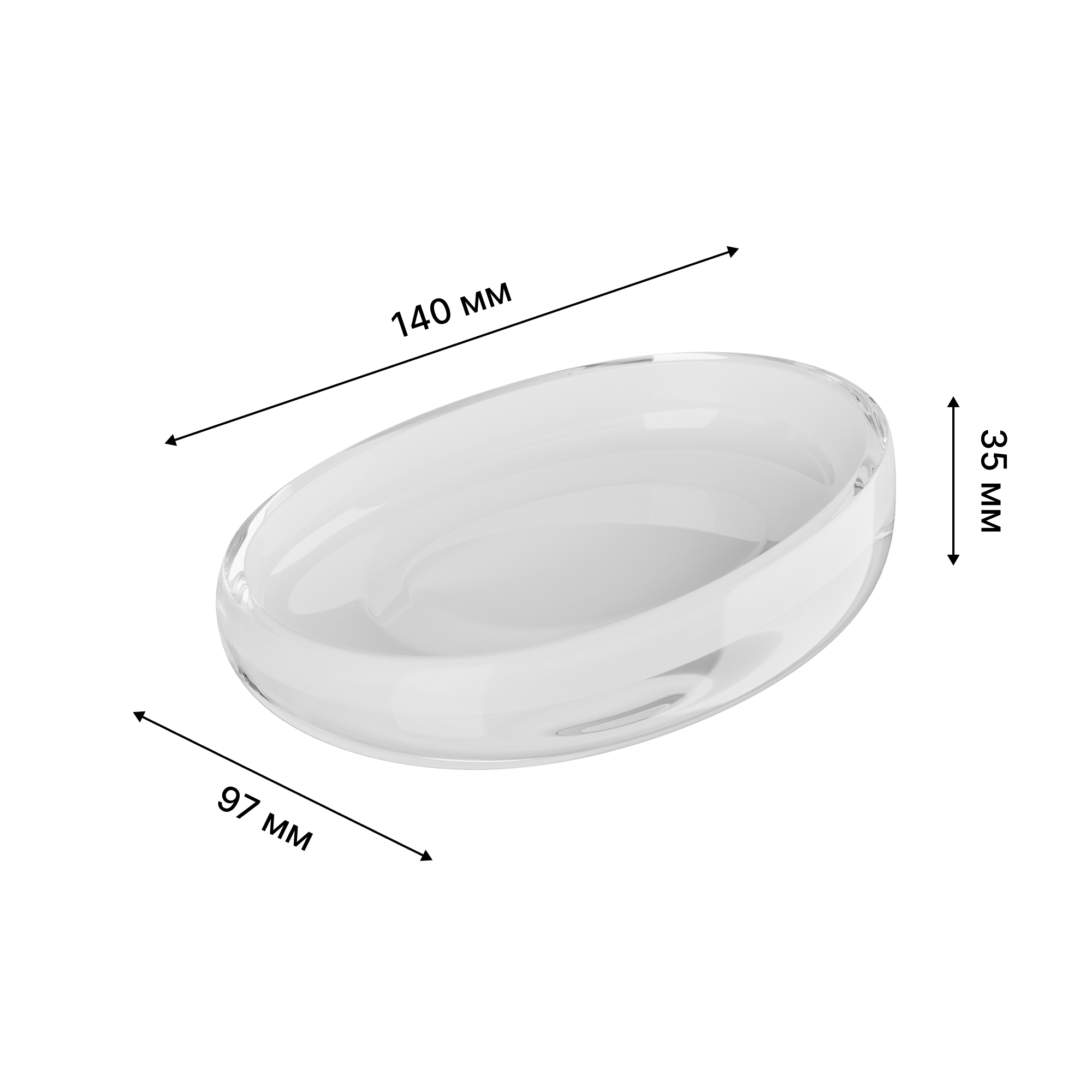 Мыльница настольная, BARCELONA, акрил