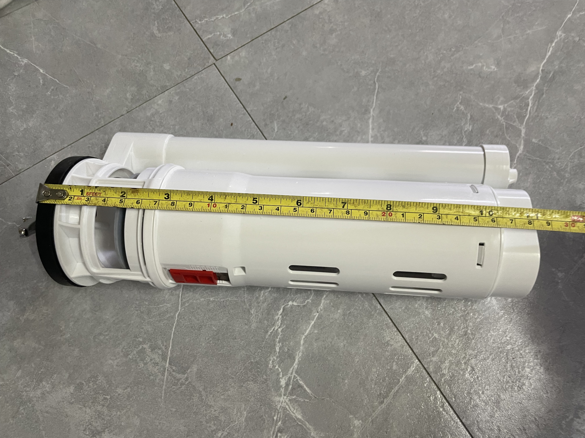 Арматура 2х кноп., ниж. подвод воды для унитаза-моноблока T1086, T1085 - h=28