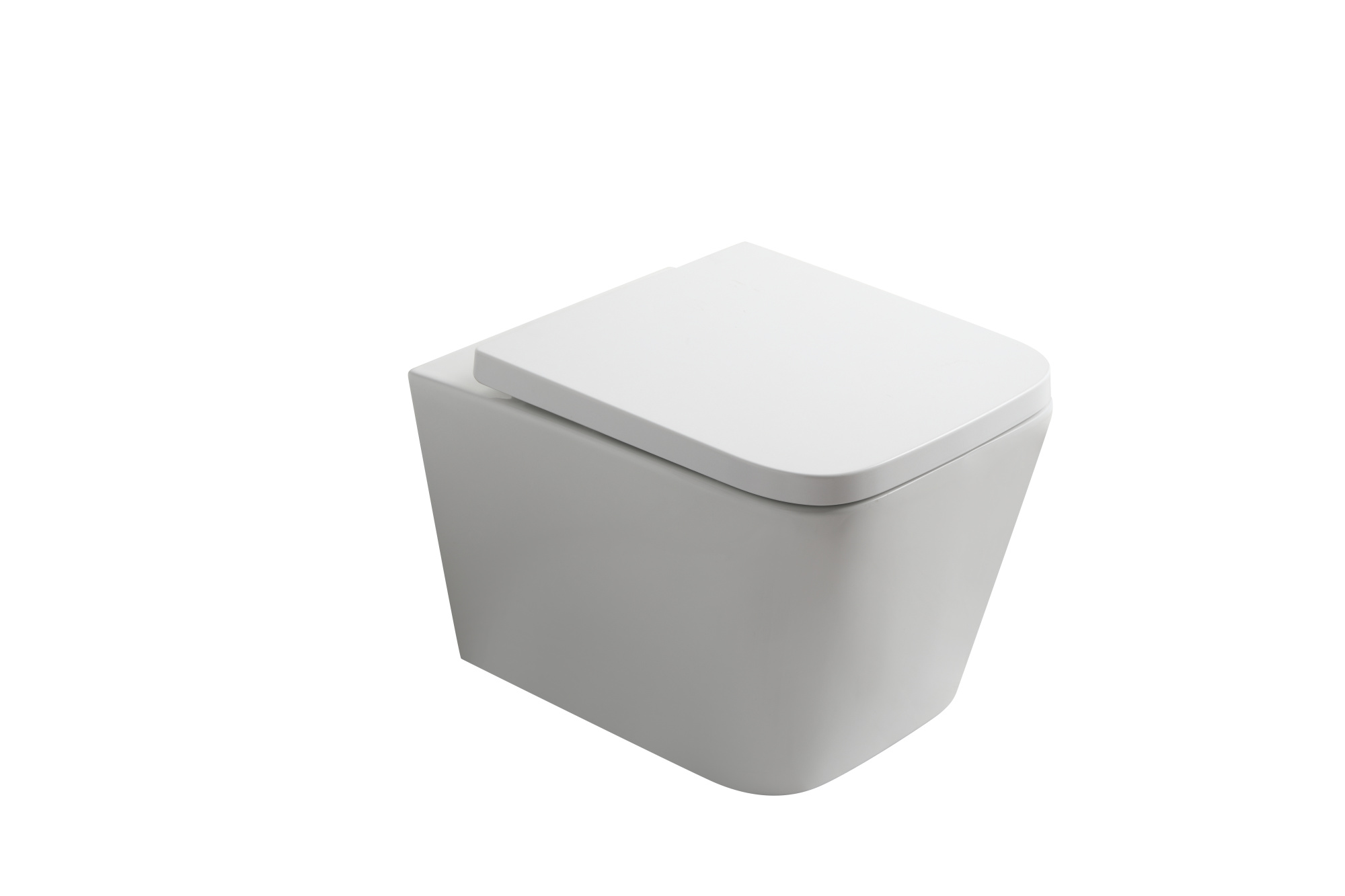 Унитаз подвесной EG133T с круговым смывом безободковый, сиденье тонкое ДП, крепления