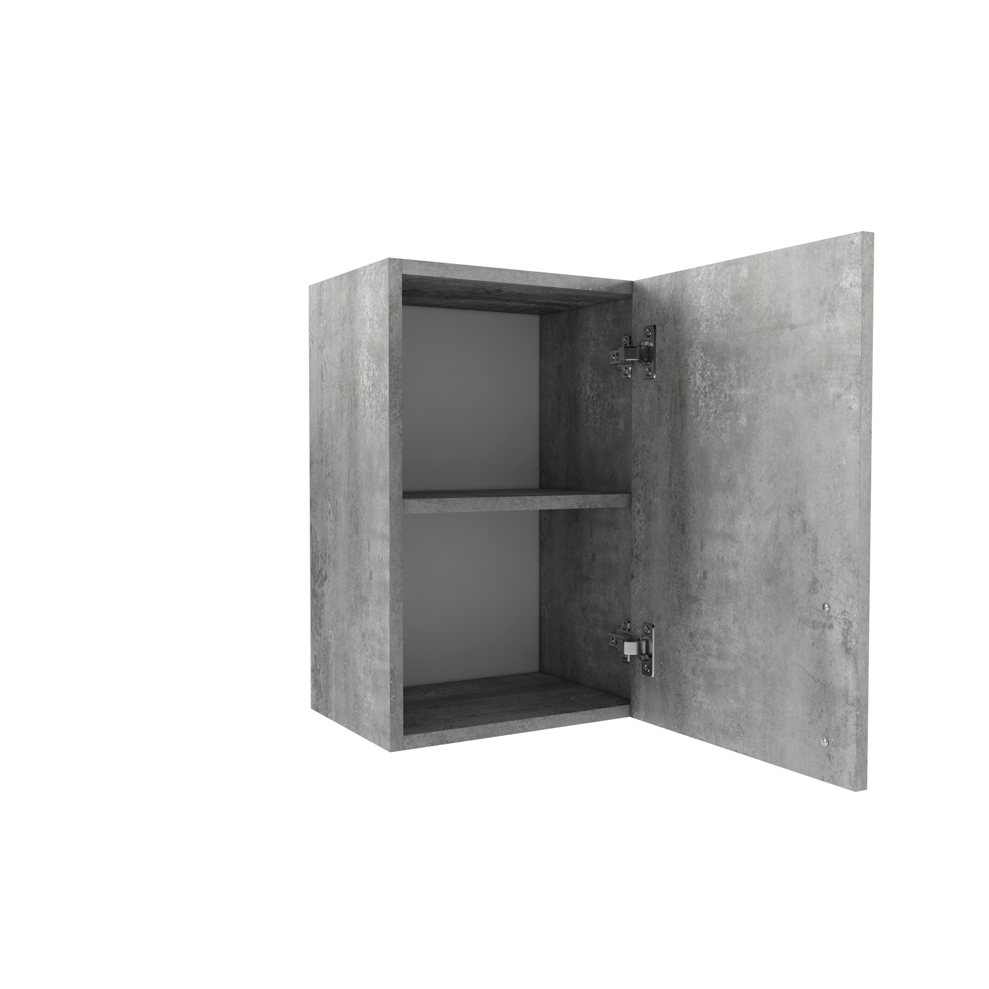 400 Шкаф навесной для посуды с полкой - Цемент светлый