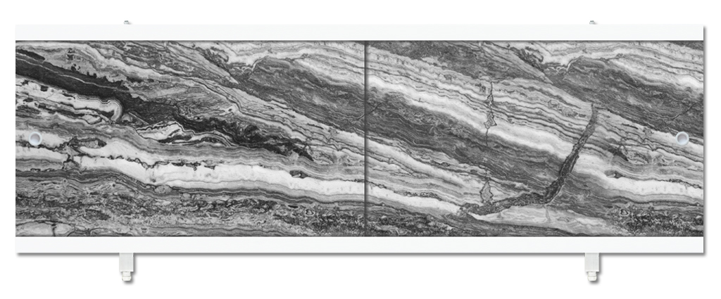 Экран п/в "Кварт" черный мрамор 1,48 (6) *