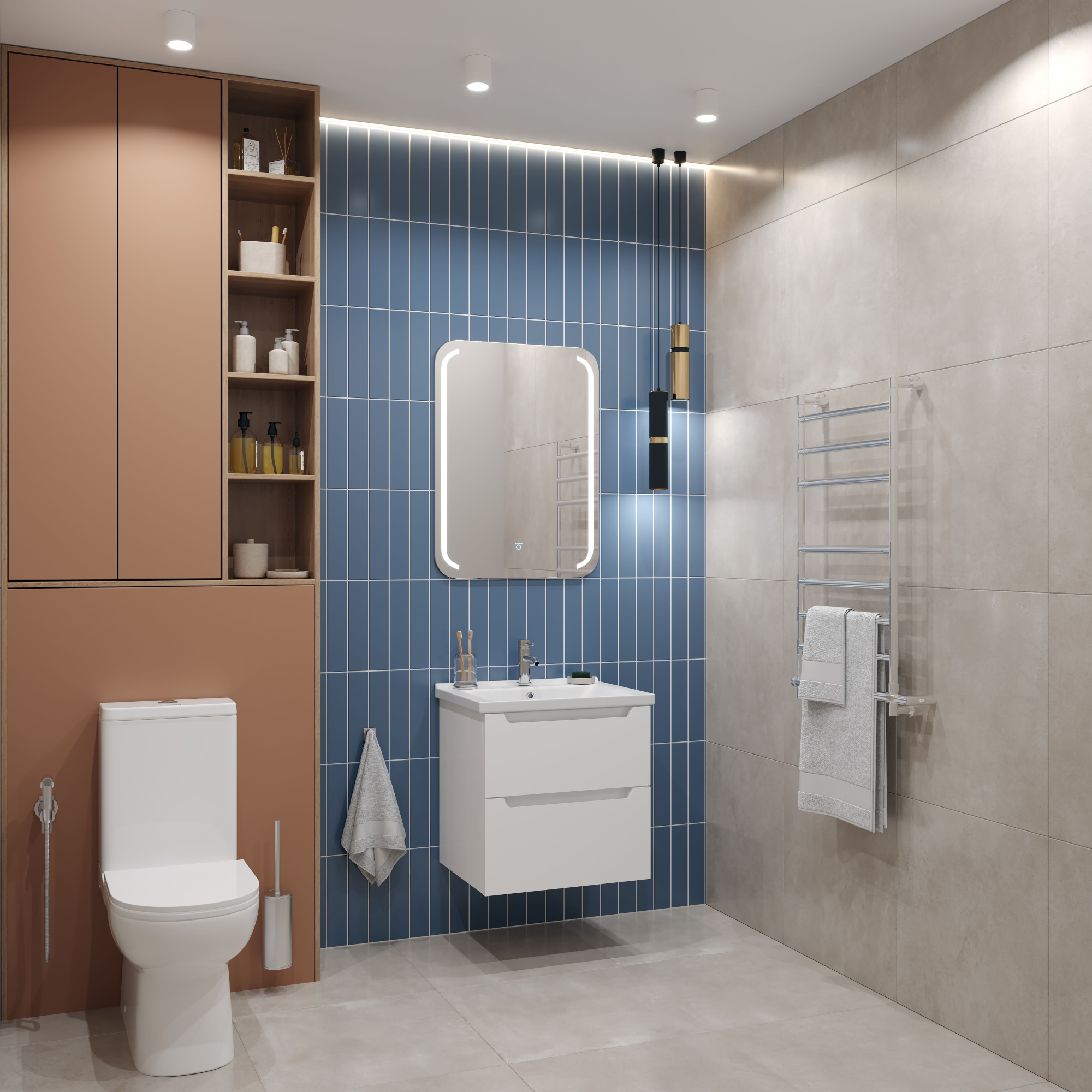 60 Подвесная тумба "Paola 60" №2 (Como 60, ум. Миранда 60, Line 600)