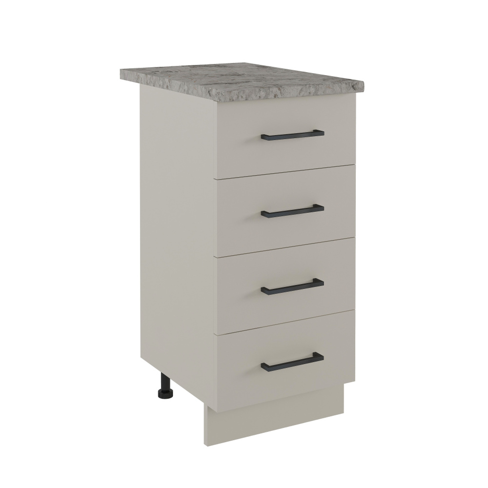 400 Стол рабочий/разделочный (4 ящика) - Кашемир (40*84*43)