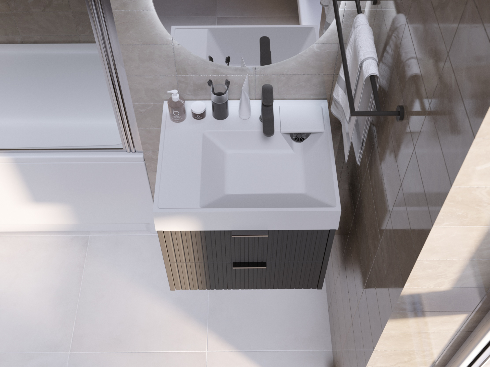 Раковина Vega 50  на стир. машину узкая 600*500*100 (кронштейн, крепление для умывальника)