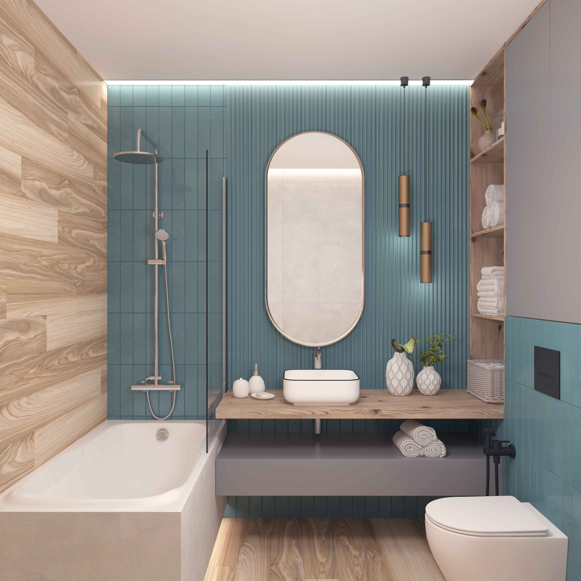 Умывальник накладной A423CBLG квадратный без перелива (385*385*140 мм)